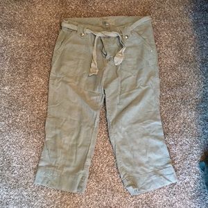 Linen cropped sanctuary pants